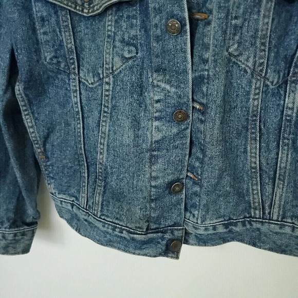 Vintage Levis Big E Type 3 Denim Trucker Jean Jacket Med Made in USA Medium Wash - Picture 6 of 16